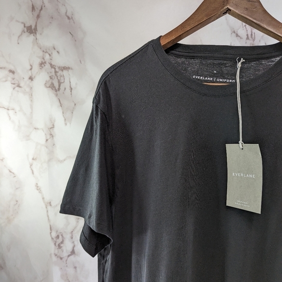 Everlane T Shirt Mens Short Sleeve Tee Black Uniform Crew Neck - Picture 3 of 12